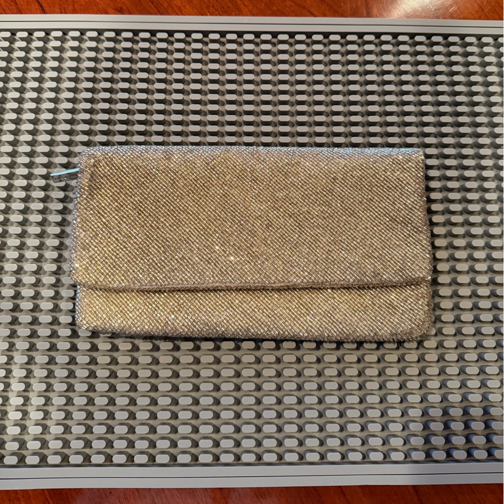 NWOT BCBGMaxazria Light Green Beaded Clutch Bag